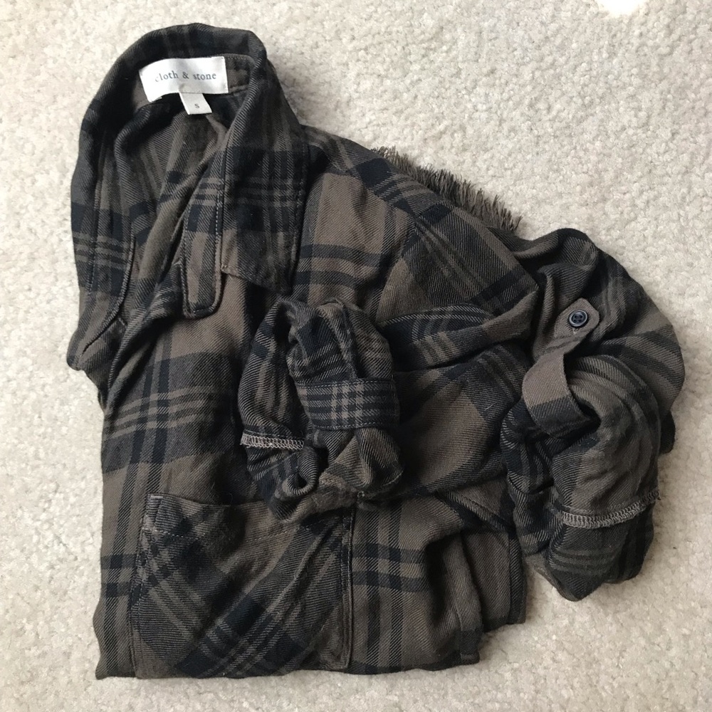 Cloth and Stone plaid shirt